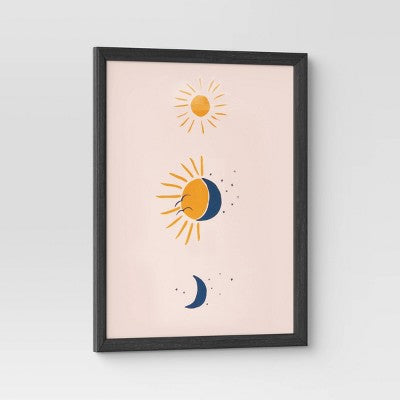 18" x 24" Wedge Poster Frame Black - Room Essentials: Modern Style, Polystyrene Material, Wall Mount