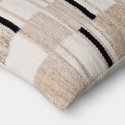 Square Woven Pillow Neutral - Threshold