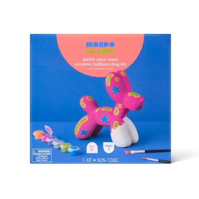 Ceramic Balloon Animal Dog Painting Craft Kit - Mondo Llama