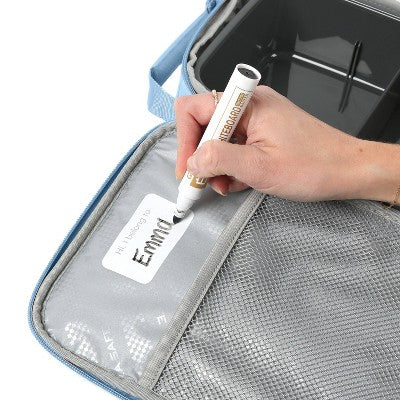 Fulton Bag Co. Upright Lunch Bag - Powder Blue Floral