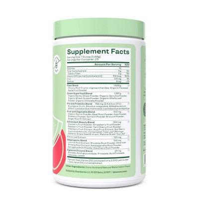 BLOOM NUTRITION Greens and Superfoods Powder - Watermelon - 5oz/25 Servings