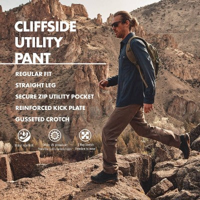 Wrangler Men's ATG Cliffside Utility Regular Straight Fit Pant  34