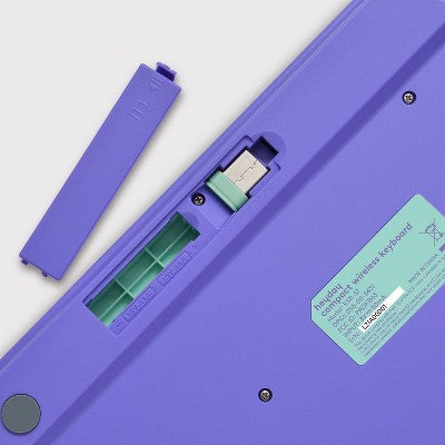 Bluetooth Keyboard - heyday Spring Teal: Membrane, USB-A, 60% Size, Home Use