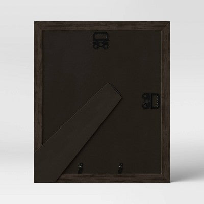 8" x 10" Double Matted Table Frame Dark Brown - Threshold: Traditional Style, Wall/Tabletop Display