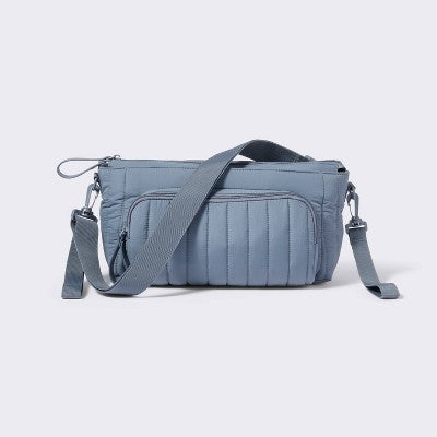 Stroller Organizer with Strap Solid Shoulder Diaper Bag - Blue - Cloud Island
