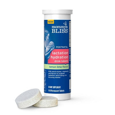 Mommy's Bliss Lactation Hydration Drink Tablets - Lemon Lime - 10ct