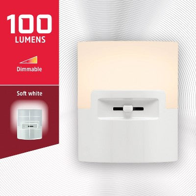Energizer Half Cup Dimmable Light Sensing LED Nightlight White