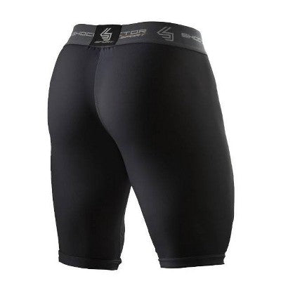 Shock Doctor Compression Shorts with Cup Adult - Black M