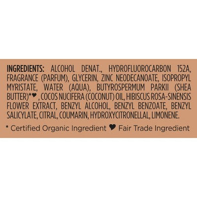 SheaMoisture Whole Body Deodorant Spray - Coconut & Hibiscus, Aluminum Free - 4oz