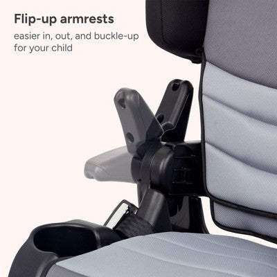 Baby Trend Koa Slim High Back Booster Car Seat with Side Sun Visors and Latch - Cosmic Gray: 120 lbs Maximum Weight, 9.75 lbs Product Weight (LOCAL PICKUP ONLY)