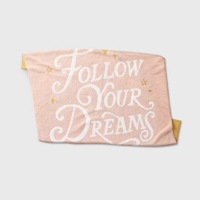 Princess 'Follow Your Dreams' Kids' Throw Blanket - The Disney Collection by Pillowfort