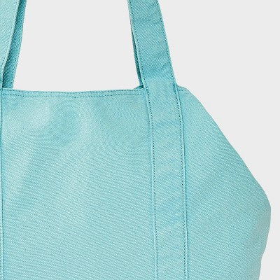 Washed Canvas Tote Handbag - JoyLab Light Blue
