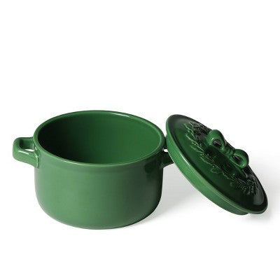Ceramic Cocotte Green - Bullseye's Playground