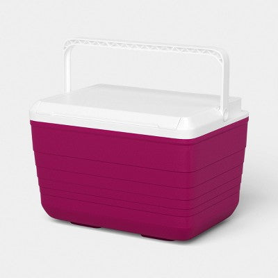 14 Cans/10qt Hard Sided Cooler Pink - Sun Squad