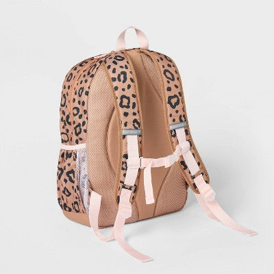 Kids' 17'' Classic Backpack - Cat & Jack Leopard: Bookbag with Sternum Strap