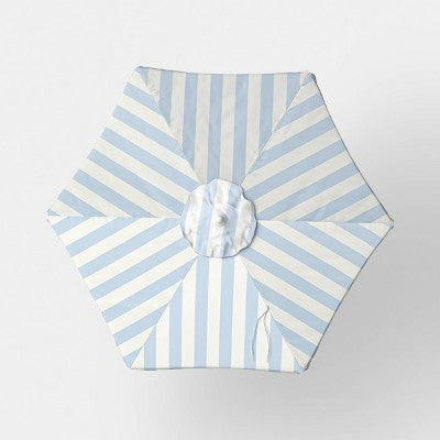 7.5" Round Valance Outdoor Patio Umbrella Blue Stripe - Room Essentials (LOCAL PICKUP ONLY)