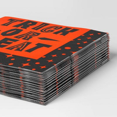 30ct Trick or Treat Disposable Lunch Napkins - Hyde and EEK! Boutique