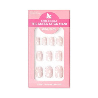 Olive & June Fake Nails - XS Squoval - Lightning Strike - 32ct