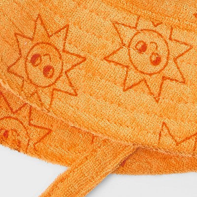 Baby Boys' Towel Terry Sun Printed Bucket Hat - Cat & Jack Orange 12-24M