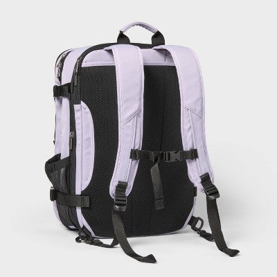 40L Travel Backpack with Expansion - Open Story Thistle
