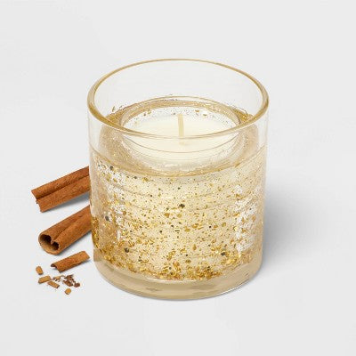 Gel LED Holiday Hearth Jar Candle 2.5oz - Threshold