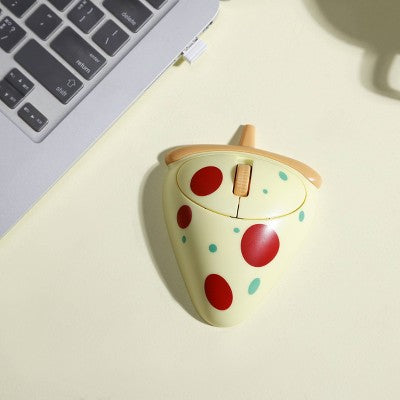 Vivitar 'Pizza' Novelty Computer Mouse - Yellow: Wireless for Home Use