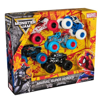 Monster Jam Marvel Super Heroes 5-Pack Monster Trucks Toy Vehicles