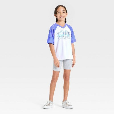 Girls' KPop Demon Hunters Short Sleeve Soccer Jersey - Purple M