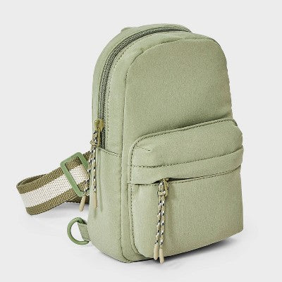 Boys' Sling Bag - Cat & Jack Olive Green