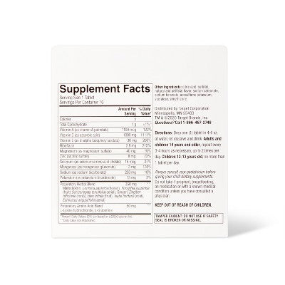 Immune Support Effervescent Tablets - Orange Flavor - 10ct - up&up