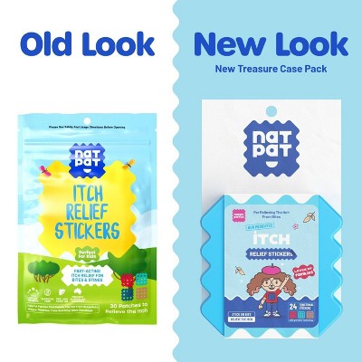 NATPAT 24ct"MagicPatch" Itch Relief Stickers Anti-Itch Treatment for Mosquito Bite Relief Safe and Natural