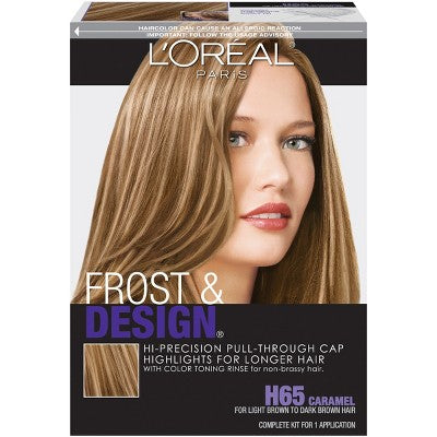 L'Oreal Paris Frost & Design Hi-Precision Cap Highlights Long Hair H65 Caramel