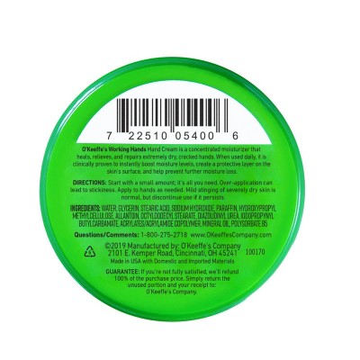 O'Keeffe's Working Hands Hand Cream Unscented - 5.4oz