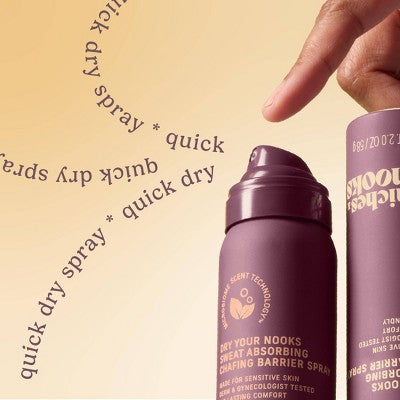 Niches & Nooks, Sweat Absorbing Intimate pH Balanced Chafing Barrier Feminine Spray - Airy Vanilla - 2oz