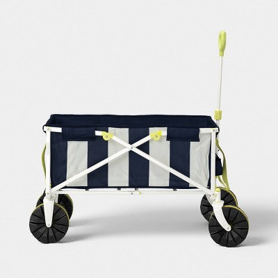 Folding Wagon Striped Blue - Room Essentials (LOCAL PICKUP ONLY)