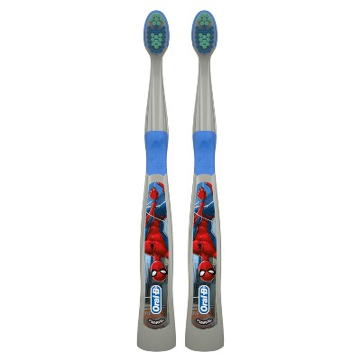 Oral-B Kids' Toothbrush featuring Marvel's Spider-Man Soft Bristles - 2ct