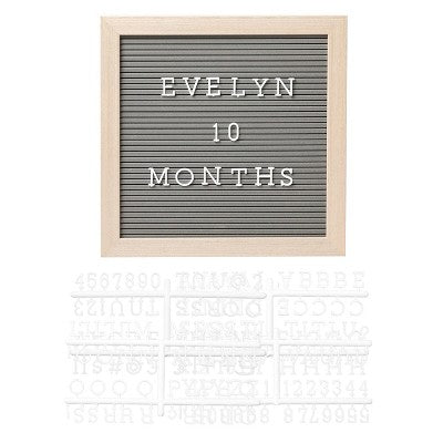 Pearhead Letterboard Set - Natural Wood