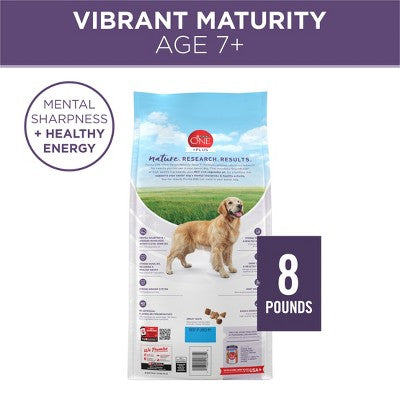 Purina ONE SmartBlend Vibrant Maturity Natural Chicken Flavor Dry Dog Food for 7+ Senior Dogs - 8lbs