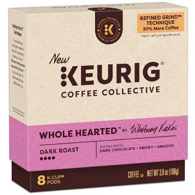 Keurig Coffee Collective Whole Hearted Dark Roast K-Cup Coffee Pods - 8ct