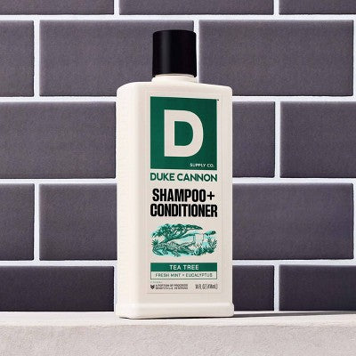 Duke Cannon Supply Co. 2-in-1 Shampoo and Conditioner - Tea Tree - 14oz