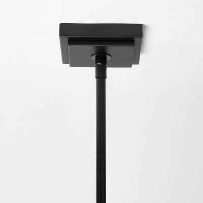 4-Arm Chandelier with Trim Shades Black - Threshold designed with Studio McGee: Polyester/Cotton, Metal Body, UL Listed