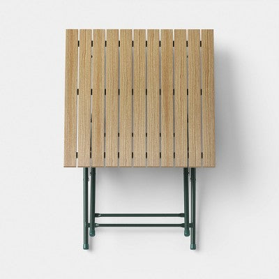 Square Casual Traditional Patio End Table Green - Room Essentials (LOCAL PICKUP ONLY)