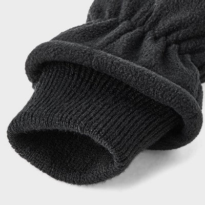 Toddler Boys' Fleece Mittens Cat & Jack Black 2T-5T