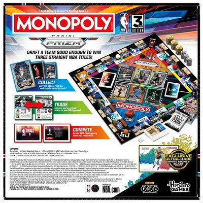 Monopoly Panini Prizm: NBA 3rd Edition Board Game