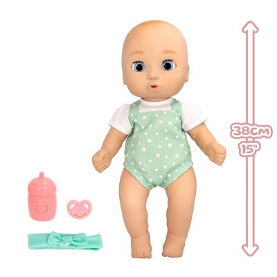 Be Loved Babies Sam 15" Realistic Baby Doll, Blue Eyes, Kids 18M+: Articulated Plastic Toddler Play Doll