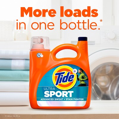 Tide Ultra Sport HE Deep Cleaning Concentrated Liquid Laundry Detergent 83 Loads - 117 fl oz