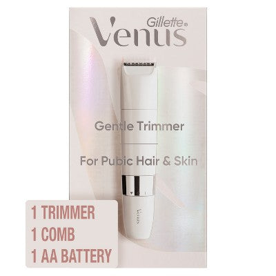 Venus for Pubic Hair & Skin Gentle Trimmer + 1 Attachment Comb - 2pk