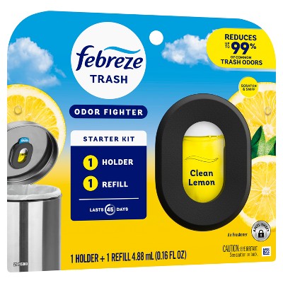 Febreze Trash - Trash Aisle Air Freshener Starter Kits - Clean Lemon