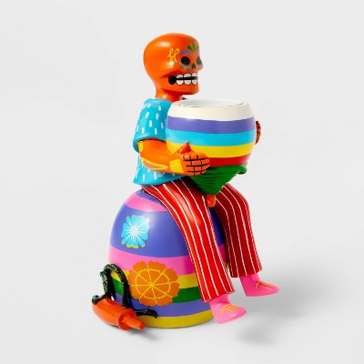 Dia de Muertos Tribute Figurine Tea Light Holder