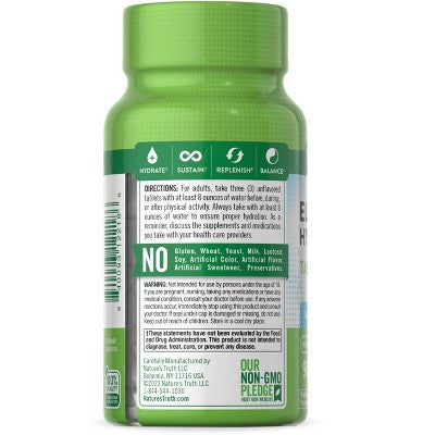 Nature's Truth Electrolyte Tablets | No Sugar | 90 Count